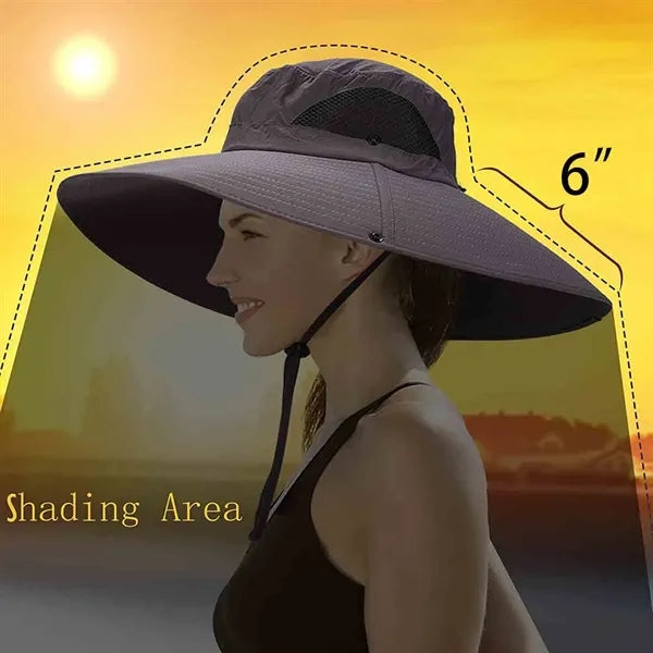 Extra Wide Brimmed Bucket Hat