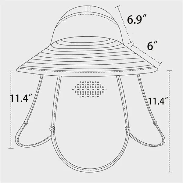 Sun Protection Neck Face Hat