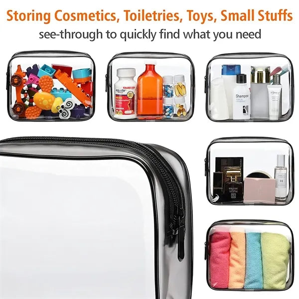 Clear Travel Cosmetic Bag for Women