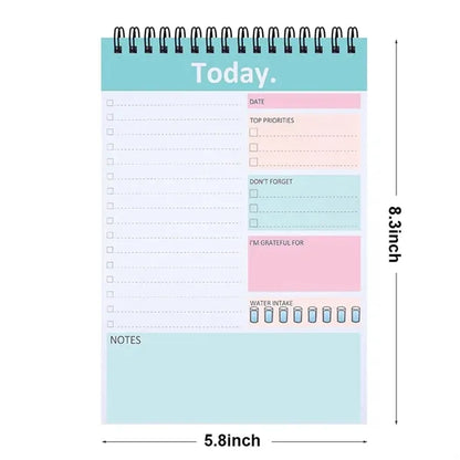 Daily Planner Notepad Undated 52 Sheets