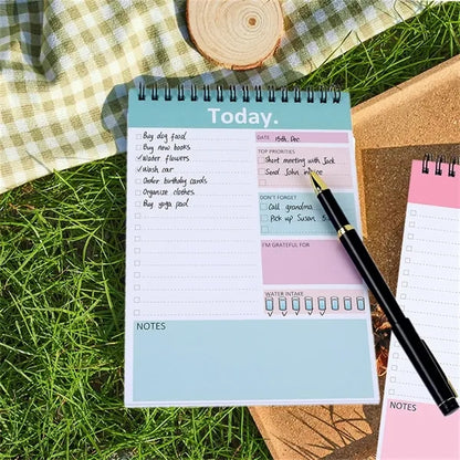 Daily Planner Notepad Undated 52 Sheets
