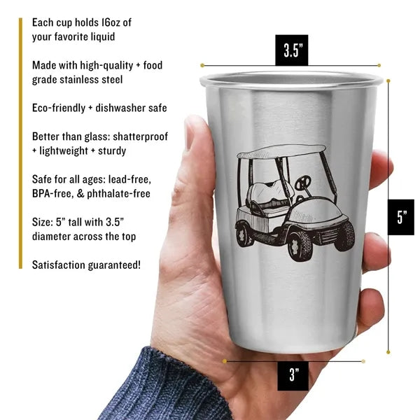 Stainless Steel Pint Cups