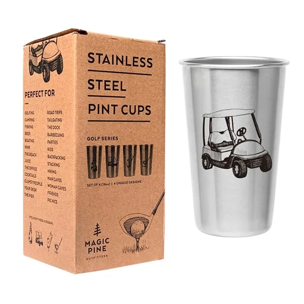 Stainless Steel Pint Cups