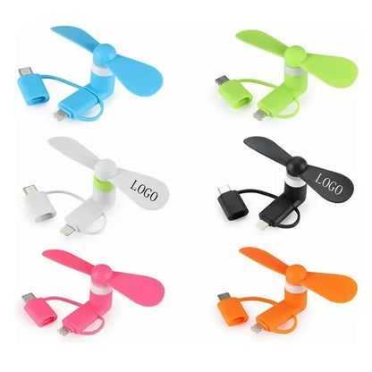 Mini  3-in-1 Mobile Phone Fans