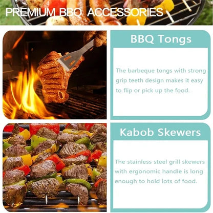 7Pcs Basic BBQ Grill Accessories Set