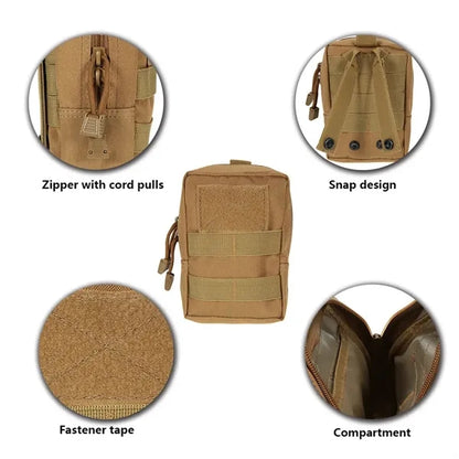 Large Belt Phone Pouch Molle Carrying Cover Case