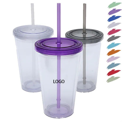 Tumbler with Straw and Lid