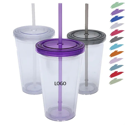 Tumbler with Straw and Lid