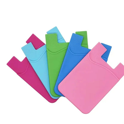 Silicone Phone Wallet Credit Card Holder Strong Sticker