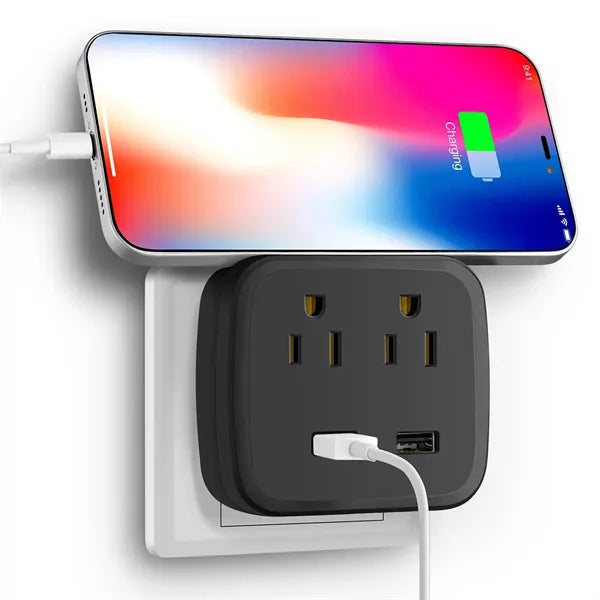 Multi Outlet Adapter With 2 Usb Port