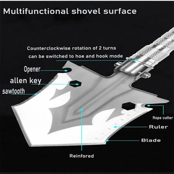 Outdoor Multifunctional Folding  Military Camping  Shovel