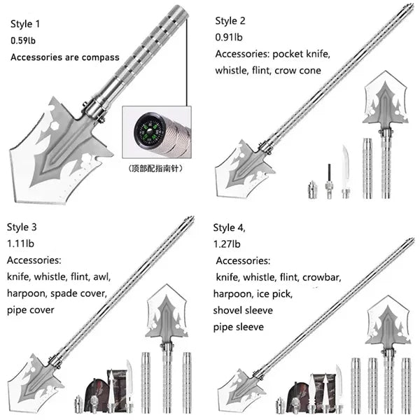 Outdoor Multifunctional Folding  Military Camping  Shovel