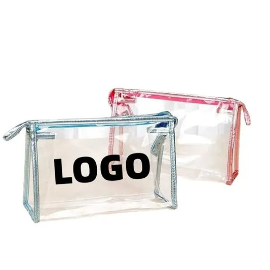 Clear PVC Waterproof Travel Makeup bags with Zipper