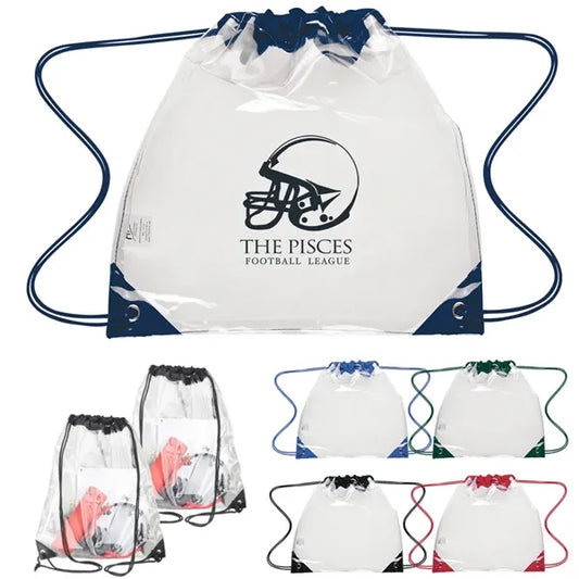Stadium Cinch Clear Drawstring Backpack