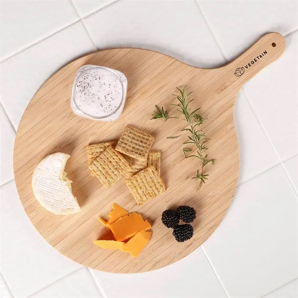 Bamboo Pizza Peel Charcuterie Board