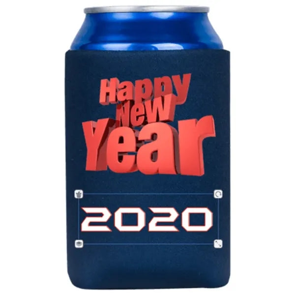 Custom Print New Year Can Cooler