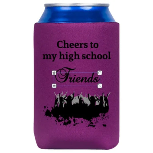 Custom Print High School Can Cooler-BB