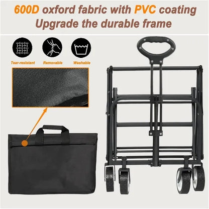 Outdoor Folding Utility Wagon Cart