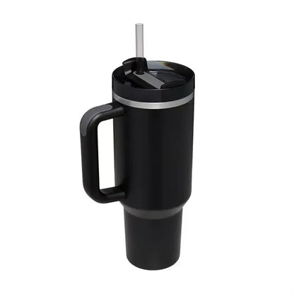 40oz Portable Car Tumbler With Handle And Straw