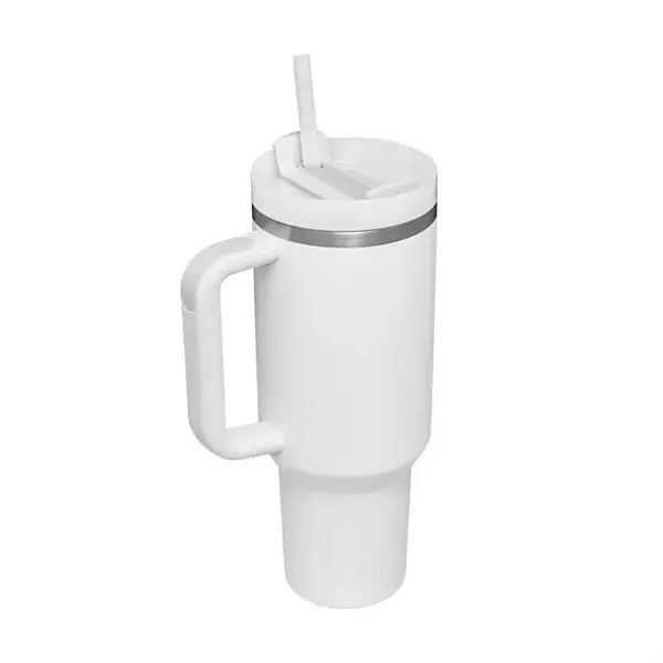 40oz Portable Car Tumbler With Handle And Straw