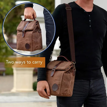 Waxed Canvas Lunch Bag