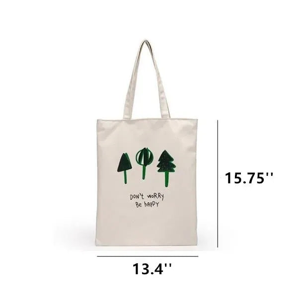 Canvas Tote Bag with Zipper