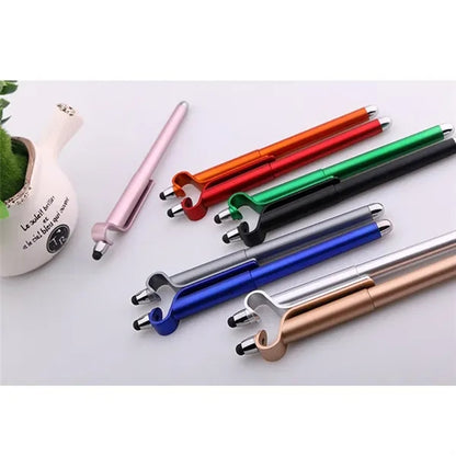 QR Code Stylus Ballpoint Touch Screen Pen With Phone Holder
