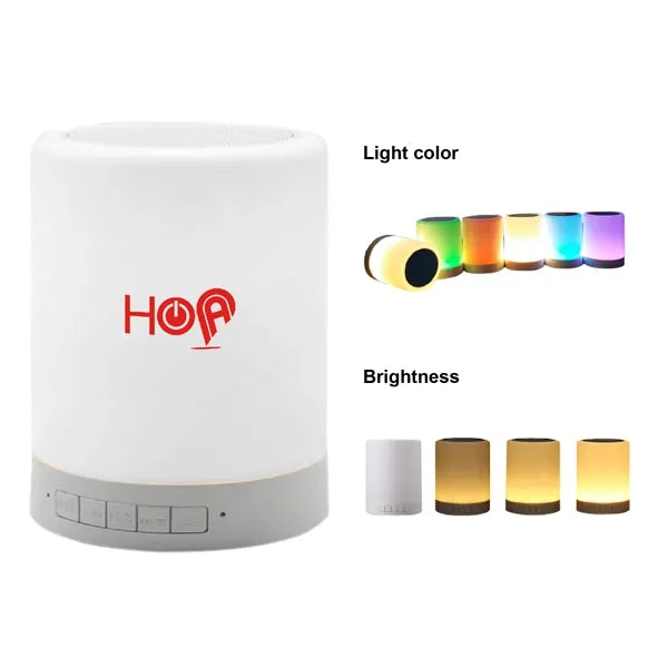 Bluetooth Speaker w/ LED Lamp