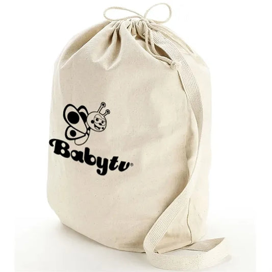 12 oz. Medium Cotton Canvas Drawstring Gym & Sports Backpack