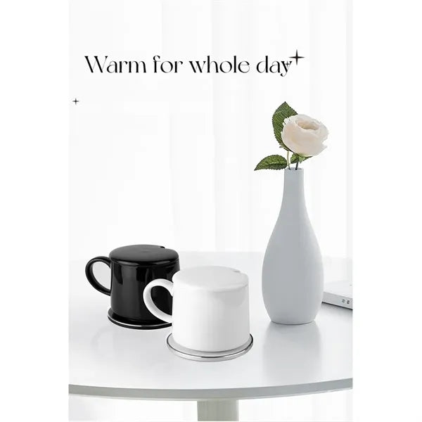 New Smart Heating Ceramic Warm Cup Set