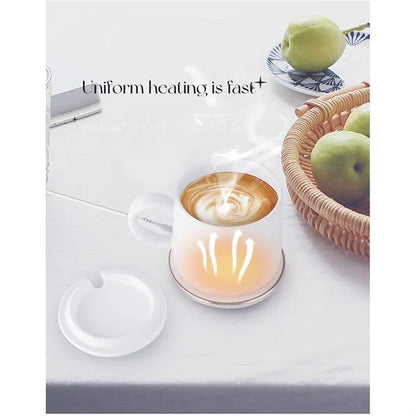 New Smart Heating Ceramic Warm Cup Set