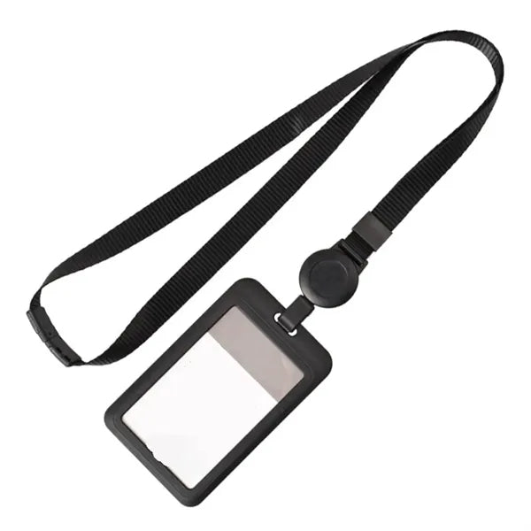 Black Retractable  ID Badge Holder