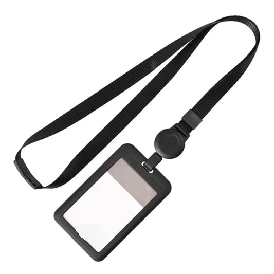 Black Retractable  ID Badge Holder