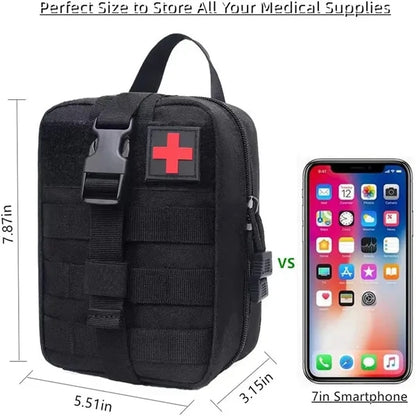 Tactical Molle Pouch Medical First Aid Kit Bag