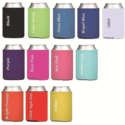 Neoprene Beer Can Cooler 12 oz. Collapsible Foam Sleeve
