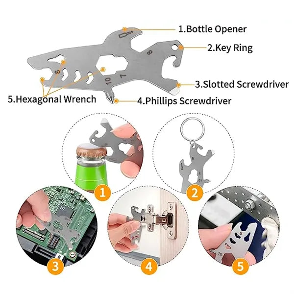 Shark Multitool Keychain