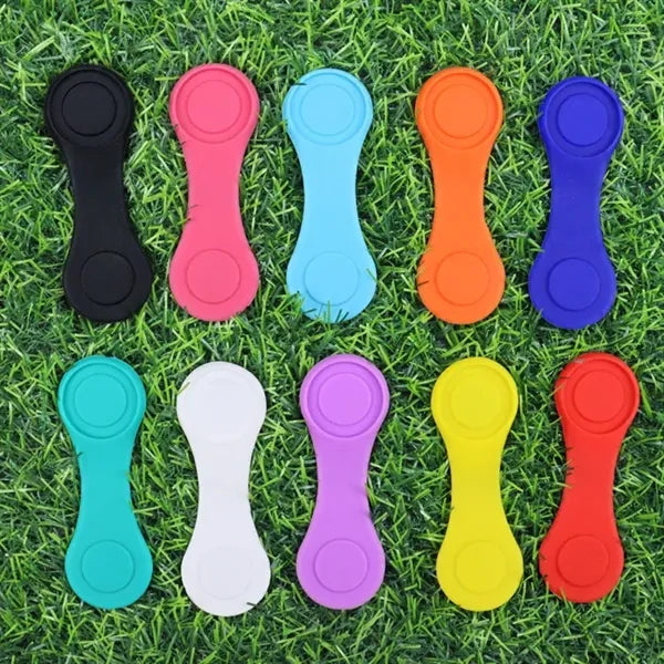 Silicone Golf Ball Marker Hat Clip Strong Magnetic