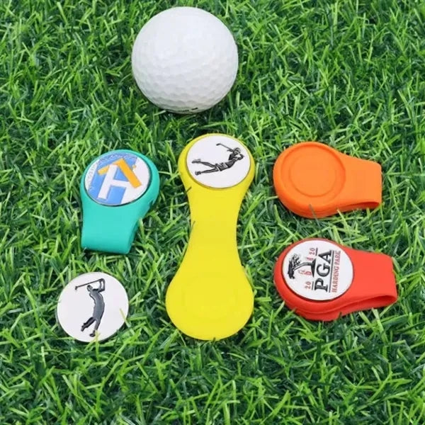 Silicone Golf Ball Marker Hat Clip Strong Magnetic
