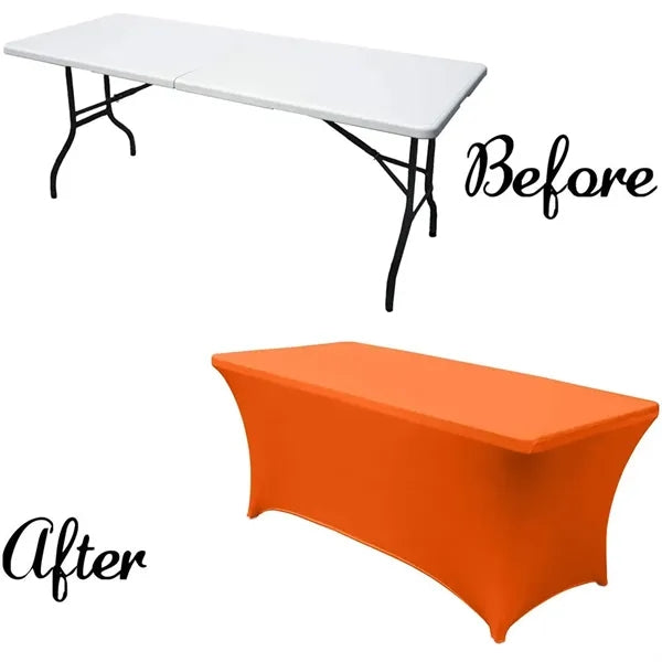 6 ft Spandex Tablecloth Stretch Fitted Table Cover