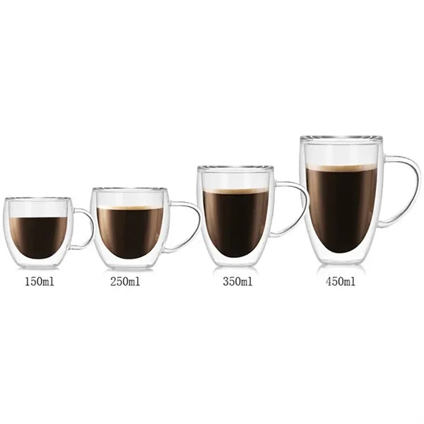 Savor Double Wall Insulated Glass Espresso Mug 5oz
