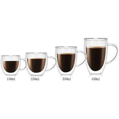 Savor Double Wall Insulated Glass Espresso Mug 5oz