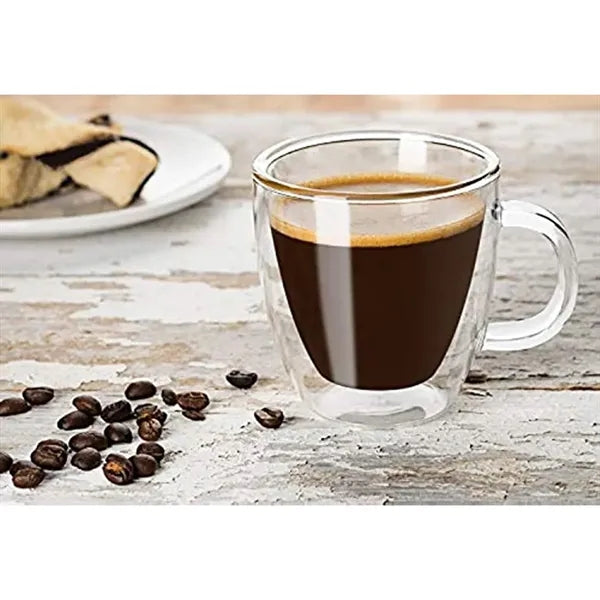 Savor Double Wall Insulated Glass Espresso Mug 5oz