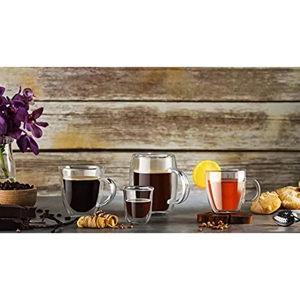 Savor Double Wall Insulated Glass Espresso Mug 5oz