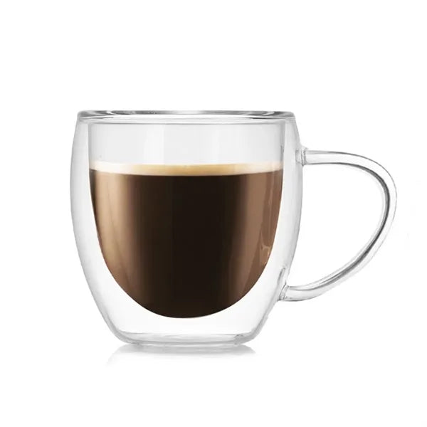 Savor Double Wall Insulated Glass Espresso Mug 5oz