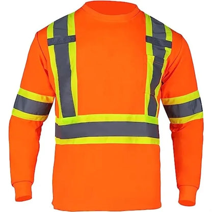 Hi-Viz Reflective Tape Safety Class 3 T-Shirt w/ Pocket