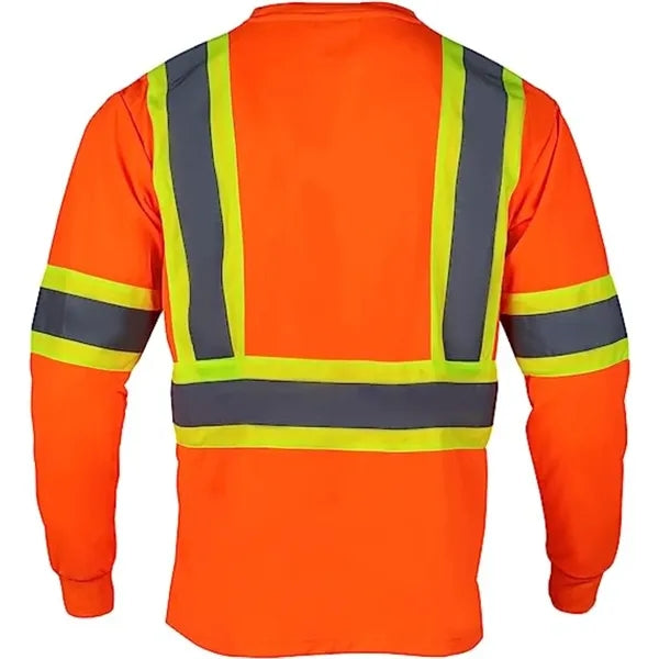 Hi-Viz Reflective Tape Safety Class 3 T-Shirt w/ Pocket