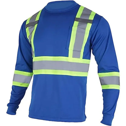 Hi-Viz Reflective Tape Safety Class 3 T-Shirt w/ Pocket