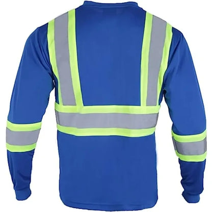 Hi-Viz Reflective Tape Safety Class 3 T-Shirt w/ Pocket