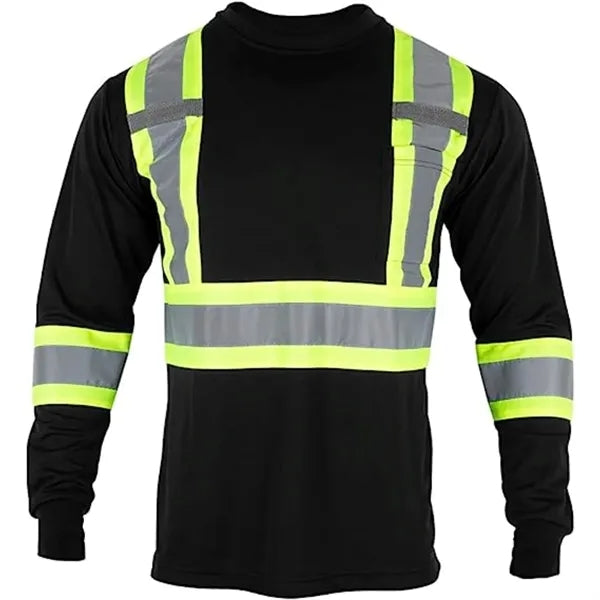 Hi-Viz Reflective Tape Safety Class 3 T-Shirt w/ Pocket