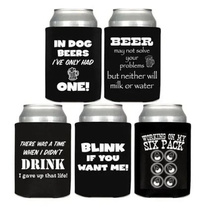 12oz One Color Imprint Can Cooler-BB